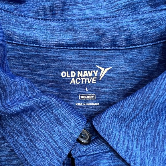 Old Navy men's blue athletic polo - Picture 4 of 4
